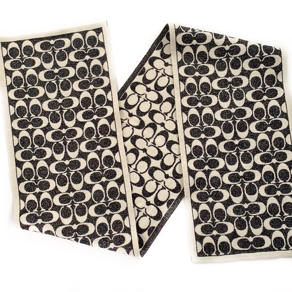Coach Accessories - Coach • Wool Blend Sparkle Scarf